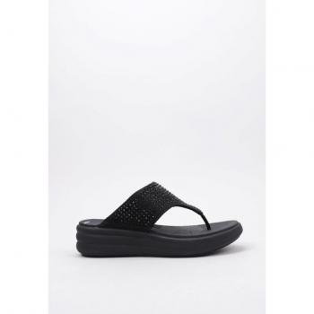 Clarks Drift Jaunt Sandalia Con Cuña mujer Negro, talla 37, color negro