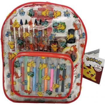 SET DE ACTIVIDADES 42 PIEZAS EN MOCHILA POKEMON