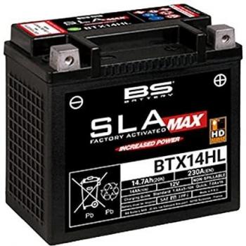 BS BATTERY - Batterie Moto 12V Sans Entretien activée usine Btx14Hl Sla Max Special