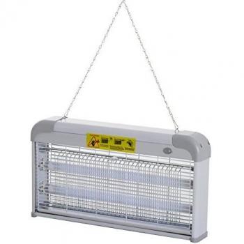 Outsunny Antimosquitos Eléctrico Lámpara Anti-Mosquitos Eléctrica Profesional Mata Mosquitos Eléctrico 15W de Cada Tubo Área 60m² con Luz UV para Exterior e Interior Seguro y Eficaz