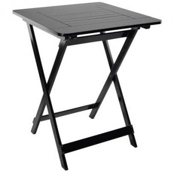Mesa Plegable de Bambú Barnizada 60x60x75cm 7house