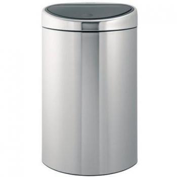 Brabantia Touch Bin - Cubo de basura, 40 l, acero mate