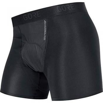GORE WEAR C3 Pantalón corto de ciclismo con badana para mujer GORE WINDSTOPPER, 36, Negro