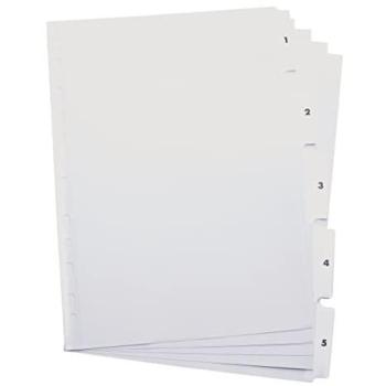 5 Star 913322 - Separadores 5 posiciones, color blanco