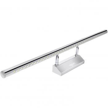YISSVIC Lámpara de Pared Baño Aplique Espejo de Acero Inoxidable LED para Baño con Luz Blanca de 9W con 39 LED [Clase de eficiencia energética A++]