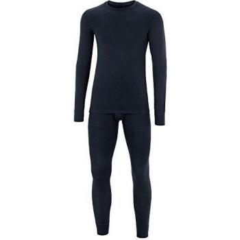 Llama Suela Juego de ropa interior pantalones largos con langarmu nterhemd, azul, xxx-large