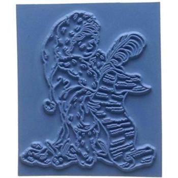 Little Darlings Unmounted Rubber Stamp 2.963X3.5-Checking It Twice