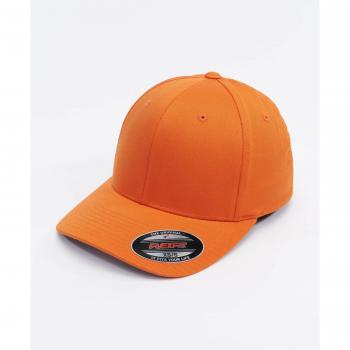 Flexfit Wooly Combed Orange Cap - Unisex - Size: S/M (54-57 cm)