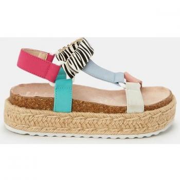 Sandalias de niña Mustang Kids con tiras multicolor y piso bio