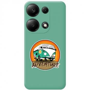 Funda Silicona Líquida Verde Adventure para Xiaomi Redmi Note 13 Pro 4G con Dibujos
