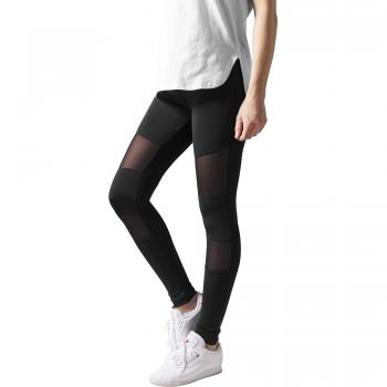 Urban Classics Women's Tech Mesh Leggings - Black - XS to 5XL