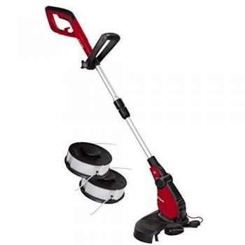 Einhell Recortabordes eléctrico - GC-ET 4530 - cabezal del motor con 4 posiciones de inclinación y rotación de 180 °; mango de aluminio telescópico extensible continuo, protector de flores