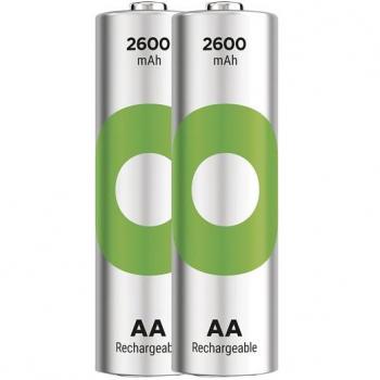 Baterías recargables GP ReCyko 2600 mAh AA (HR6) - 2 unidades