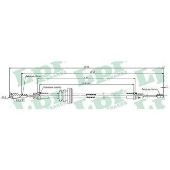 Cable de freno de mano LPR C0755B para OPEL, RENAULT y NISSAN