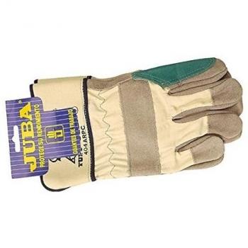 Juba - Guante Americano Serraje Refor Gris/Verde T