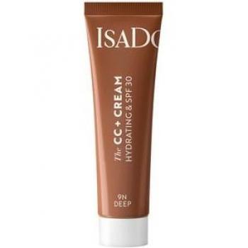Isadora - The CC+ Cream BB Cream y CC Cream 30 ml 9N - Deep, Maquillaje facial crema hidratante con SPF 30, tono 9N Deep