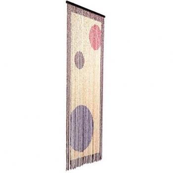 Catral 71060020 Cortina de Madera Planets L60, Violeta y Rojo, 200 x 90 cm