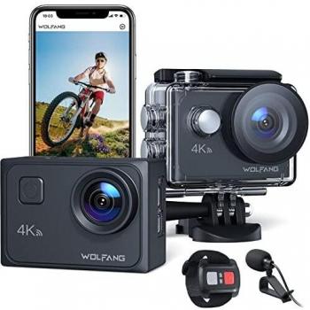 Cámara Deportiva WOLFANG GA300 4K 60FPS 20MP Wi-Fi EIS