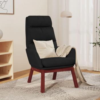 Sillón de Relax Negro de Tela para Oficina y Sala de Estar