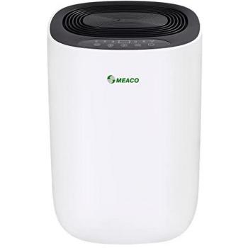 Deshumidificador MeacoDry ABC 10L, capacidad de deshumidificación 10 l/día, para espacios de hasta 40 m³, tanque de 2.6 l, eficiencia energética A++