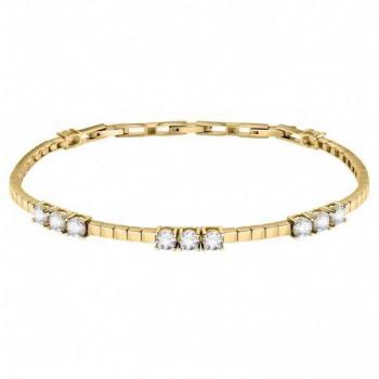Pulsera Morellato Scintille para Mujer de Latón con Baño de Ninfea y Circonitas - SAQF29