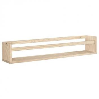 Estantería de Pino con Barra Central 80 cm - Kit Line