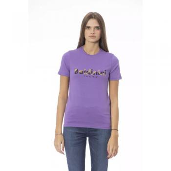 Baldinini Trend Purple Cotton Tops & T-Shirt - XL