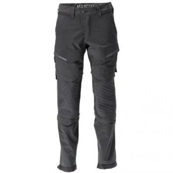 Pantalones de Trabajo Personalizados Mascot con Pockets para Rodilleras, Ligeros y Repelentes al Agua, Negros, Talla L32W31.5