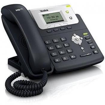 Yealink T21E2 - Teléfono VOIP, Color Negro y Plata
