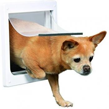 Trixie 2-Way Dog Flap, 25 x 29 cm, White