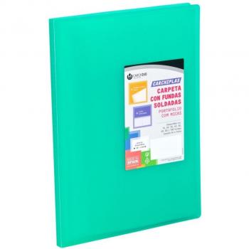 Carpeta 50 fundas A4 Carchiplas Book verde