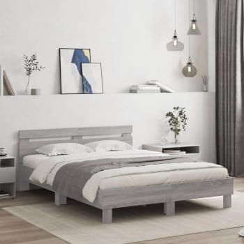 Cabecero gris Sonoma 150x200 cm madera de ingeniería multicapa Vidaxl