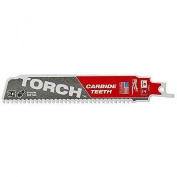 Milwaukee Torch Carbide Reciprocating Saw Blade for Metal - 150mm x 7 Teeth