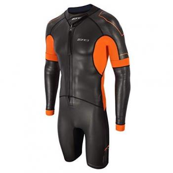 Zone3 Shorty Versa Swimrun Naranja, Negro Hombre Adulto - Traje de neopreno corto, diseñado para swimrun, con colores naranja y negro, adecuado para hombres adultos
