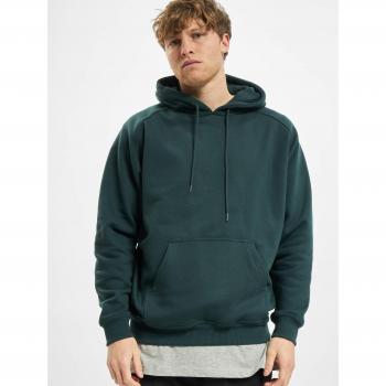 Urban Classics Blank Hoodie, Bottle Green, Plus Size 2XL