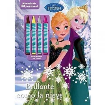 Frozen. Brillante como la nieve: Libro de colorear con ceras