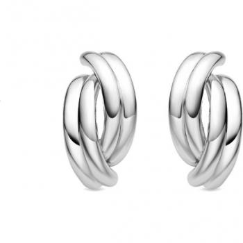 Pendientes Luxenter Africa Basic en aleación de metal bañados en rodio - Elegancia y estilo africano