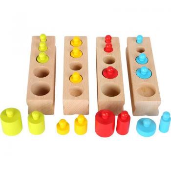 Juego de Puzzle Lógico de Madera Small Foot - Colores Vivos y Clasificación de Tamaños