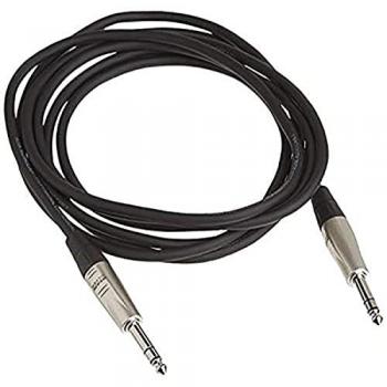 Cable de Audio Balanceado Profesional Hosa HSS010 - Jack TSR 6.3 mm, 3.1 m, Color Negro