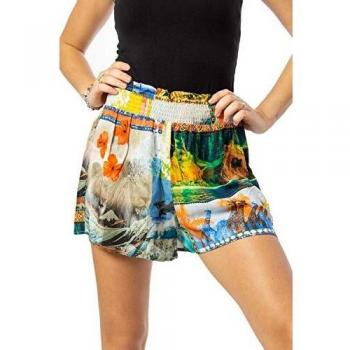 Desigual Hawai 20swmw23 - Pantalones Cortos para Mujer Naranja L