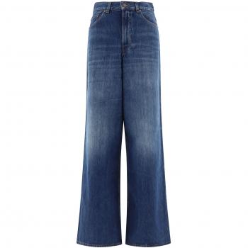 Chloé Women's Loose Washed Denim Jeans in Blue | Size 28 | CHC24ADP02150