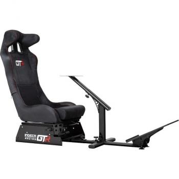 Indeca Pro Racer GTR Gaming Cockpit Eje Único Tejido Piel Alcántara