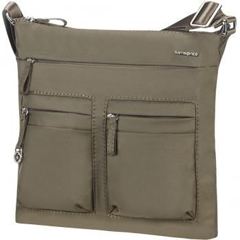 Samsonite Move 2.0 Flat Shoulder Bag iPad Bolso Bandolera, 3.84 Litros, Color Verde Metalizado