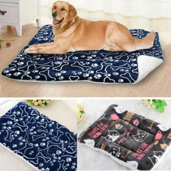 Cama Grande para Perro y Gato con Cojín Suave y Cálido, Nido Acogedor y Manta para Mascotas