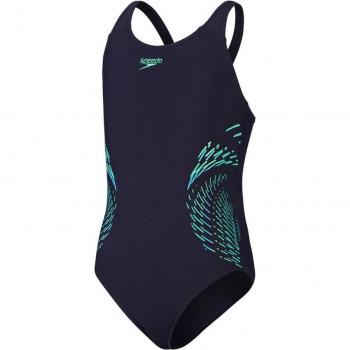 Bañador de niña de natación Speedo Placement Muscleback