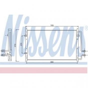 Condensador de aire acondicionado NISSENS 94939 con alta eficiencia, diseño optimizado para un mejor rendimiento, fabricado con materiales de calidad, compatible con múltiples modelos de vehículos y fácil instalación