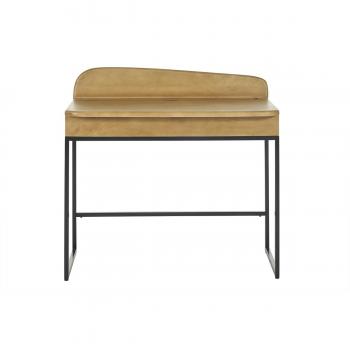Escritorio de madera maciza de mango con almacenamiento 100 cm SHIVA