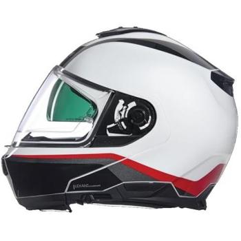 Casco Modular Nolan N100-6 Incognito Blanco-Rojo-Negro Talla M