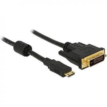 Cable Adaptador Mini HDMI a DVI 24+1 Macho 3 m Negro