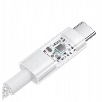 Cable de carga rápida Baseus Gem USB A a USB C 1 m 100 W blanco